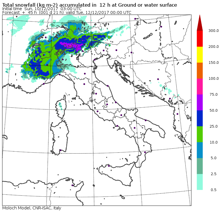 neve 10-11 dicembre: ultimissimi aggiornamenti modelli