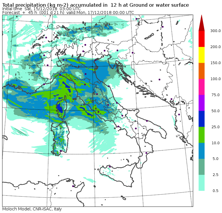 Neve domenica16 e lunedì 17 dicembre