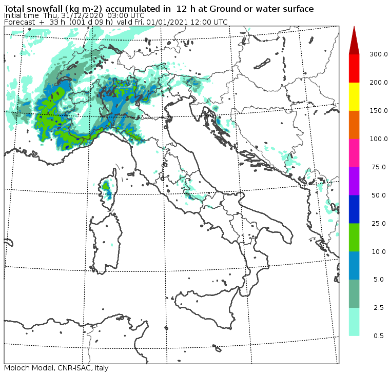 Neve 1 gennaio