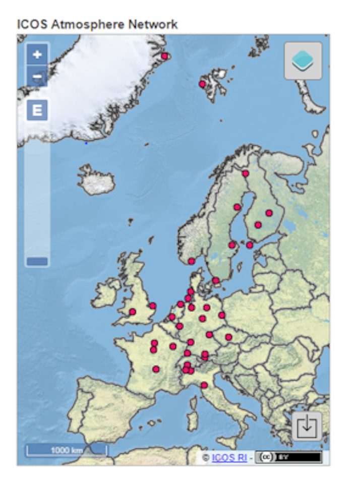 ICOS Atmosphere network