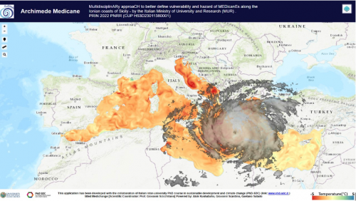 Pagina del portale WebGis (immagine rielaborata)