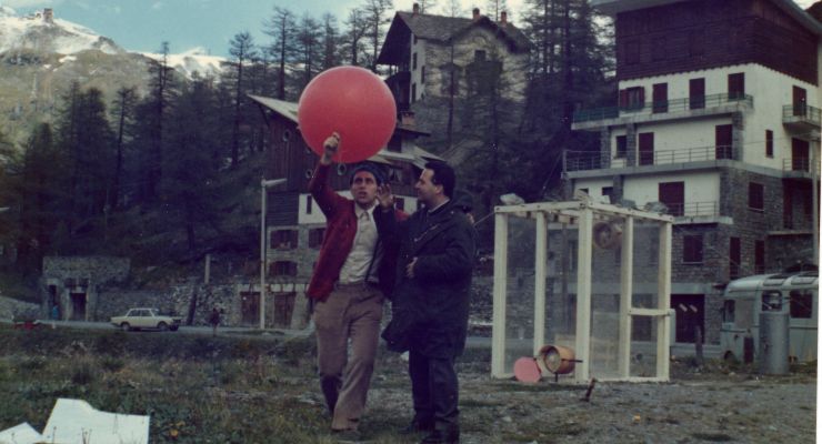 Il prof. Arnaldo Longhetto (a destra) con il Dr. Domenico Anfossi, pionieri sperimentali nel 1971