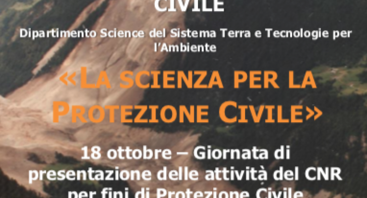 La scienza per la protezione Civile. Anche ISAC partecipa all'evento