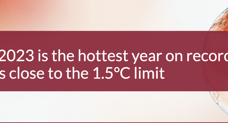 COPERNICUS - Il 2023 è l'anno più caldo mai registrato