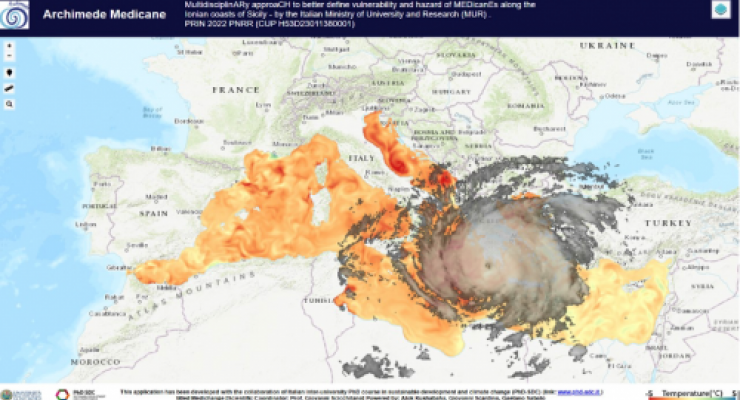 Pagina del portale WebGis (immagine rielaborata)