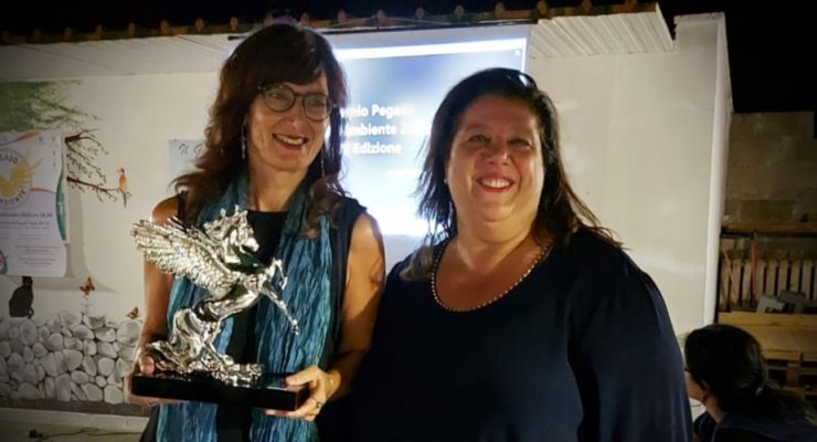 Consegna del Premio Pegaso a Cristina Mangia