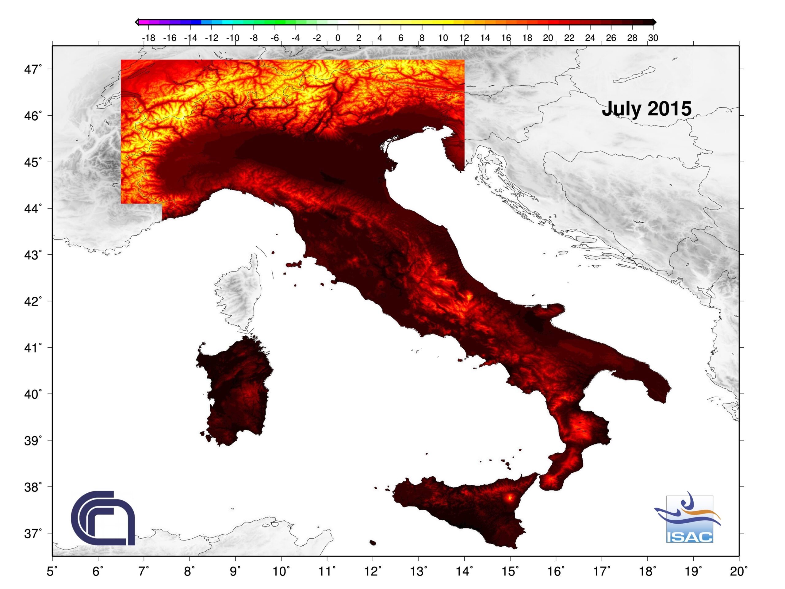 Luglio 2015: il piu` caldo di sempre