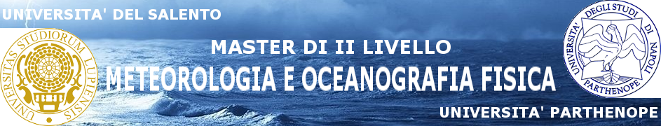MASTER IN METEOROLOGIA E OCEANOGRAFIA FISICA – II livello