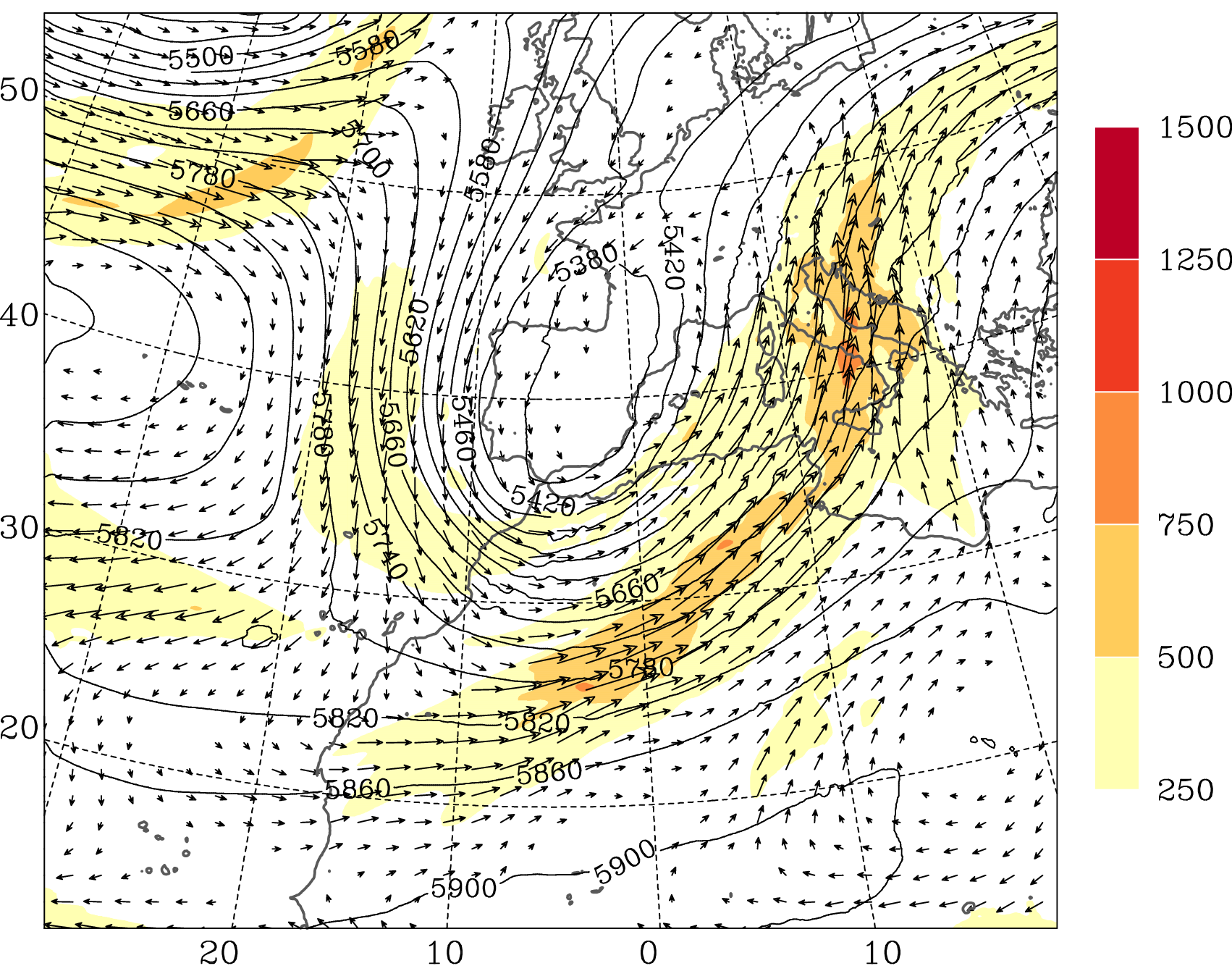 Atmospheric River nel Mediterraneo