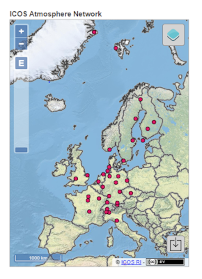 Un nuovo dataset di osservazioni atmosferiche di gas serra da parte dell’Infrastruttura di Ricerca ICOS (Integrated Carbon Observation System)