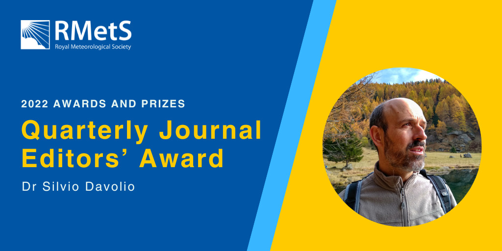 Silvio Davolio premiato agli RMetS Awards 2022