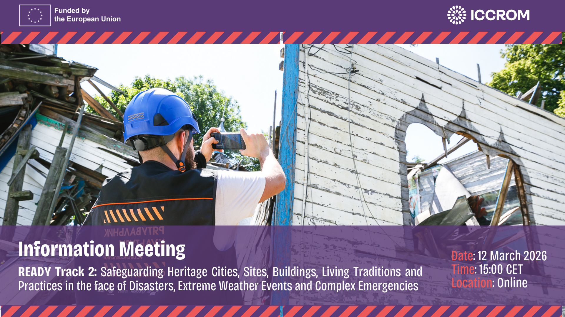 READY Track 2- Safeguarding Cultural Heritage in Times of Crisis – Information Meeting